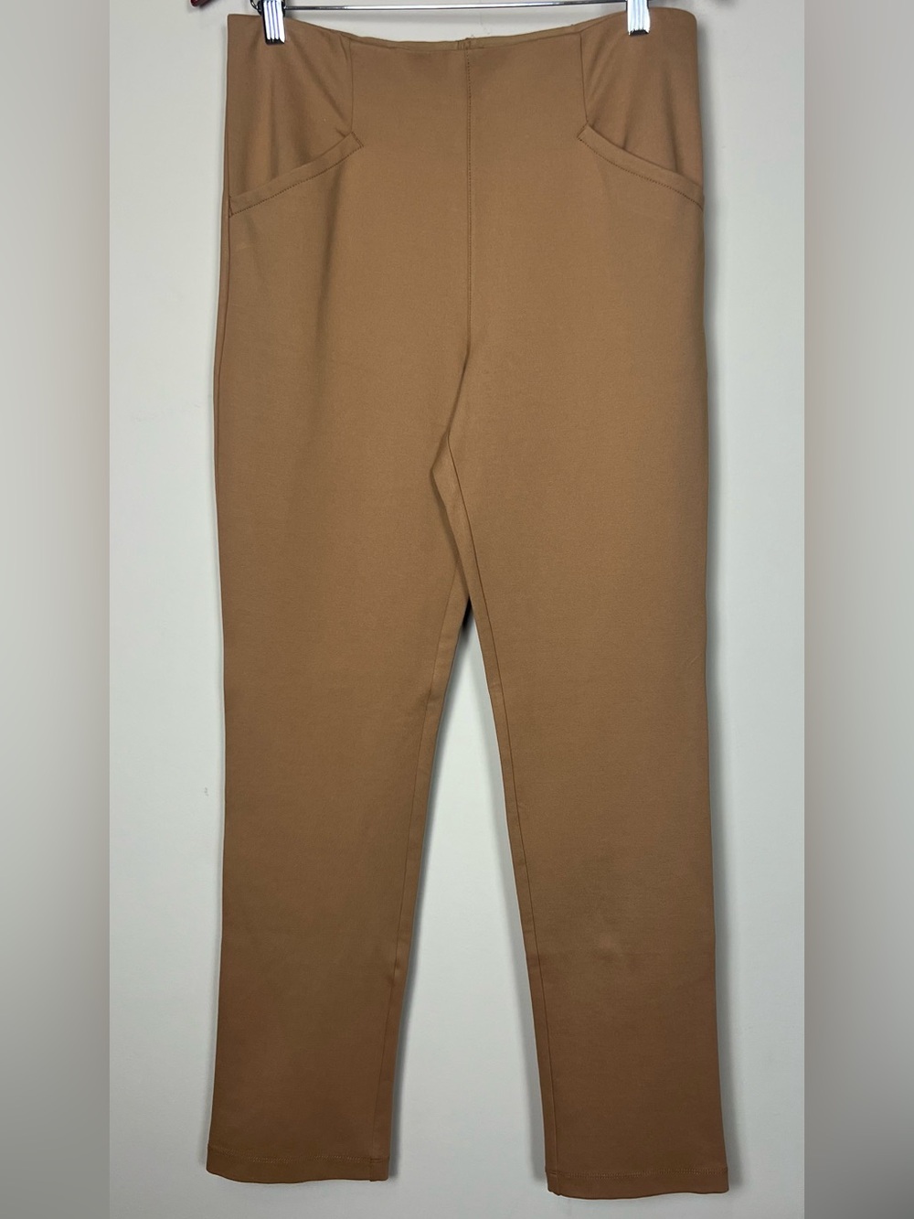 Anthropologie Maeve Brown Women’s Slim Seamed Leggings Ponte Knit Size M